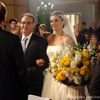 'Sangue Bom': após idas e vindas, Wilson e Charlene (Mayana Neiva) se casam