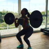 Giulia Costa postou no Instagram um vídeo em que aparece fazendo um agachamento com peso, nesta quinta-feira, 14 de janeiro de 2016