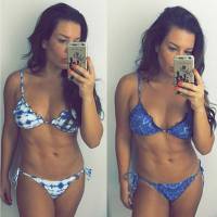 Fernanda Souza mostra boa forma em dois biquínis: 'Vou pedir opinião, uai'