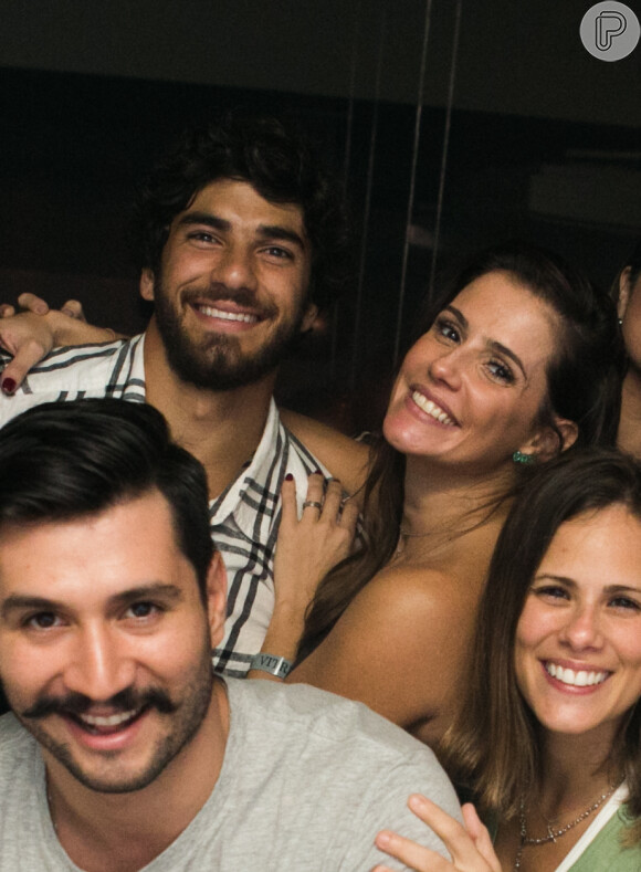 O destino do casal foi a boate Vitrinni Lounge, no Rio de Janeiro