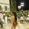 Paloma Bernardi prestigou o ensaio da Grande Rio para o Carnaval