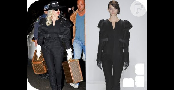 Lady Gaga já havia usado um look de Alexandre Herchcovitch em 2011, em que apostou em um macacão preto do estilista