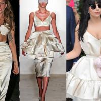 Lady Gaga transforma peça do estilista brasileiro Alexandre Herchcovitch em duas