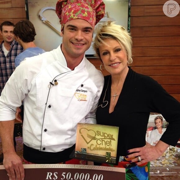 Sidney Sampaio foi o campeão do 'Super Chef Celebridades', do programa 'Mais Você' e levou para casa o prêmio de R$ 50 mil