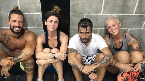 Giovanna Antonelli e Bruno Gagliasso treinam crossfit juntos: 'Mortos'