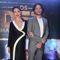 Guilherme Winter e Giselle Itié vão juntos à pré-estreia de 'Os Dez Mandamentos'