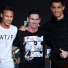 Neymar, Cristiano Ronaldo e Messi foram os três finalistas do prêmio "Bola de Ouro"