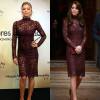 Grazi Massafera usou um vestido que também havia sido escolhido por Kate Middleton para o prêmio 'Melhores do Ano'