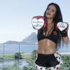 Letícia Lima foi fantasiada de lutadora: 'Eu mesma fiz'