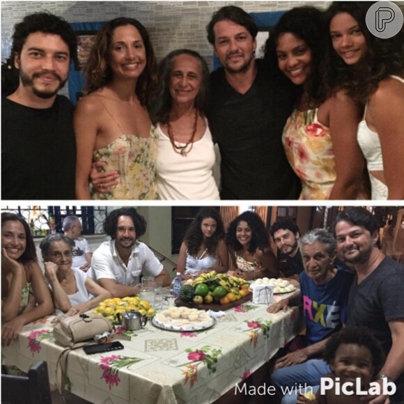 Camila Pitanga encontrou com outros integrantes do elenco de 'Velho Chico' na Bahia