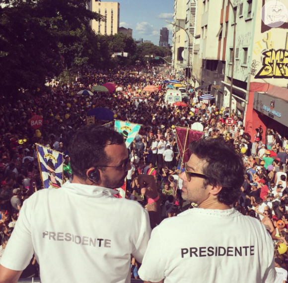 Bruno Mazzeo e Alê Youssef foram 'presidentes' no Baixo Augusta