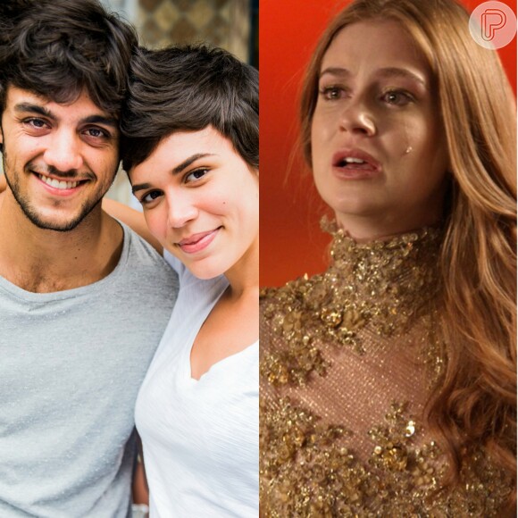 Leila (Carla Salle) beija Jonatas (Felipe Simas) e Eliza (Marina Ruy Barbosa) fica sabendo, na novela 'Totalmente Demais', em 12 de fevereiro de 2016