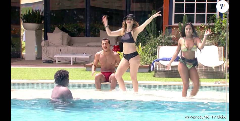 Ana Paula E Munik Sambam Na Piscina Do Bbb16 Purepeople