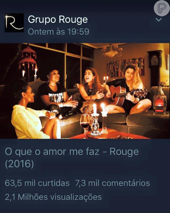 Na época, as cantoras do Rouge mostrarm um vídeo da canção 'O que o Amor me Faz'