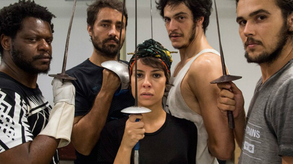 'Liberdade': Mateus Solano, Andreia Horta e Bruno Ferrari fazem aula de esgrima