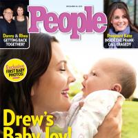 Drew Barrymore doa cachê recebido por fotos da filha recém-nascida, Olive