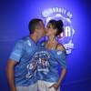 Malvino Salvador e Kyra Gracie se beijaram no camarote da Boa na Sapucaí neste domingo, 7 de fevereiro de 2016