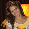 Isabella Santoni estava animada no Carnaval de Salvador no sábado (06)