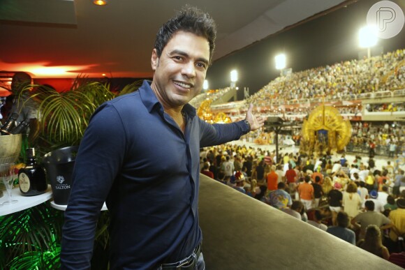 Carnaval: Zezé Di Camargo vai com a namorada, Graciele Lacerda, a camarote no Rio, neste domingo, 7 de fevereiro de 2016