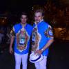 Edson Celulari e o filho, Enzo, também participara do desfile da Beija-Flor