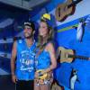Luana Piovani e Pedro Sooby curtem o Carnaval do Rio em camarote de cervejaria
