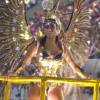 Rafaella Santos desfilou como destaque do carro Bola de Ouro na Grande Rio, nesta madrugada de segunda-feira, 8 de fevereiro de 2016