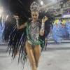 Thaila Ayala, fantasiada de Miss Brasil, desfilou pela Grande Rio, na madrugada de 8 de fevereiro de 2016