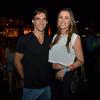 O ex-atleta Giba e a namorada no segundo dia do Rock in Rio