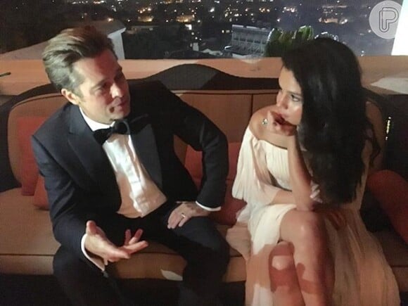 Selena Gomez e Brad Pitt se aproximaram durante as gravações de 'A Grande Aposta'