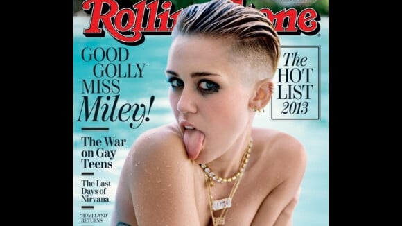 Miley Cyrus aparece nua em sua primeira capa da revista 'Rolling Stone'