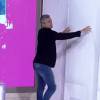 Otaviano Costa derrubou uma parede cenográfica do 'Vídeo Show'