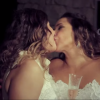 Daniela Mercury e a mulher, Malu Verçosa, cederam imagens inéditas de seu casamento para a campanha