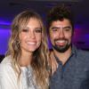 Juliana Didone com o namorado Flávio Rossi na festa de lançamento da novela 'Pecado Mortal'