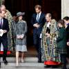 Kate Middleton optou por um look em tons de cinza para celebração