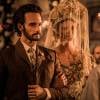 Afrânio (Rodrigo Santoro) e Leonor (Marina Nery) vão se casar na igreja depois de alguns dias, na novela 'Velho Chico'