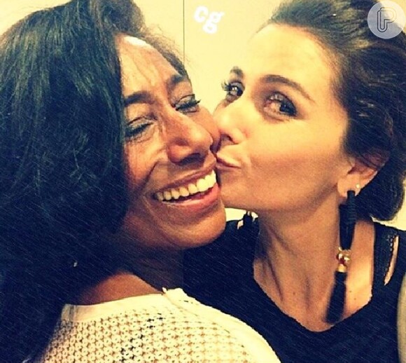 Glória Maria parabenizou a atriz em seu instagram: 'Te amo Giovana. Que o mundo reserve sempre tudo de melhor pra você!'
