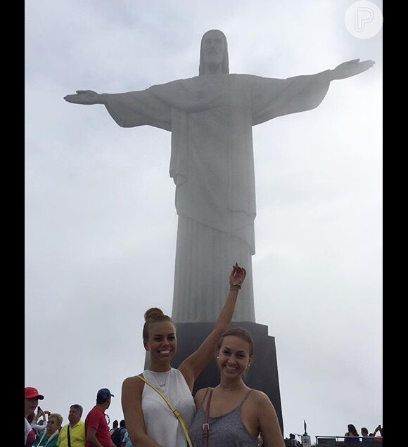 Daria Kabzina, nova conquista de André Marques, já visitou pontos turísticos do Rio como o Cristo Redentor