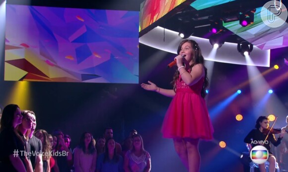 Pérola Crepaldi foi classificada para a final do 'The Voice Kids'
