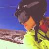 Carolina Dieckmann postou uma foto fazendo snowboard no Instagram