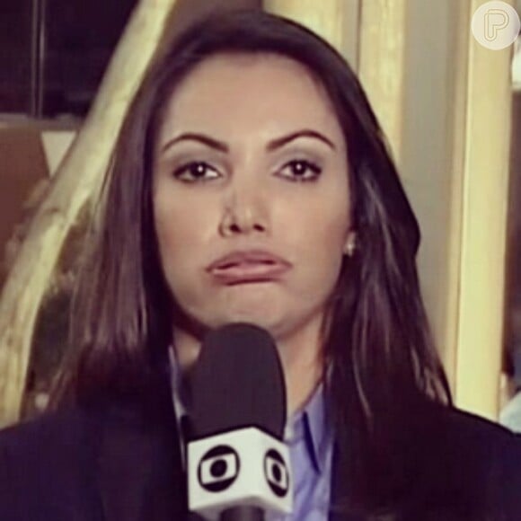 Sem reparar que já estava no ar, Patricia Poeta bufou ao vivo durante transmissão do 'Jornal Nacional', em junho de 2014