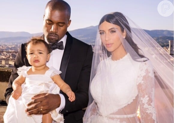 Kim Kardashian e Kanye West também são pais de North West