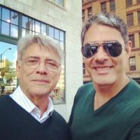 William Bonner e Sérgio Chapelin já estão em Nova York: 'Indicados para o Emmy!'