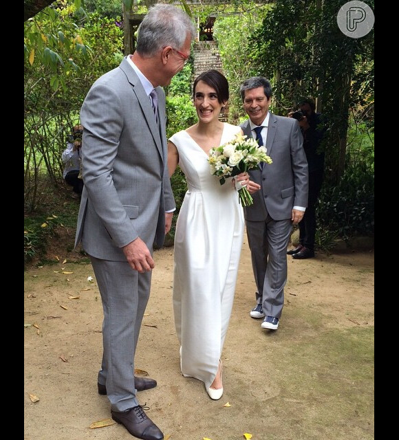 Pedro Bial e a jornalista Maria Prata estão casados desde maio do ano passado