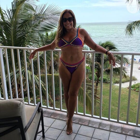 Susana Vieira mostrou boa forma ao posar de biquíni aos 73 anos, no Caribe: 'Bye bye férias'