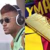 Neymar ostentou ao postar foto de celular com capa banhada a ouro personalizada em seu Instagram nesta quinta-feira, dia 31 de março de 2016