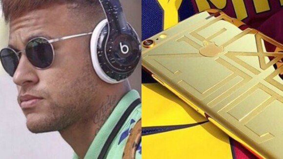 Neymar ostenta capa de ouro de R$ 16 mil em celular e é ironizado na internet