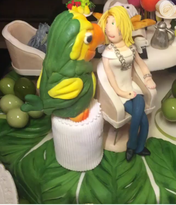 Ana Maria e Louro José são replicados em bolo feito para o aniversário da apresentadora