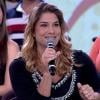 Priscila Fantin fala sobre maternidade no programa 'Encontro com Fátima Bernardes', da TV Globo, em 21 de dezembro de 2012