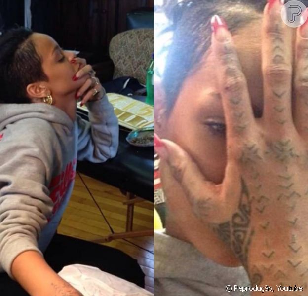 Ariana grande faz tatuagem nova no braço Rihanna Faz Tatuagem Maori Com Tecnica Que Utiliza Talhadeira E Bastao Purepeople