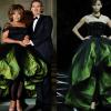 Val Marchiori escolheu o vestido do casamento da cantora Tina Turner, da coleção de 2012 da grife Giorgio Armani, para selar a união com o empresário Evaldo Ulinski